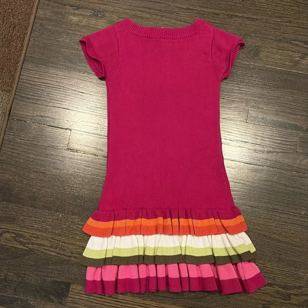 Pink Butterfly Kids Sweater Dress (size 10)